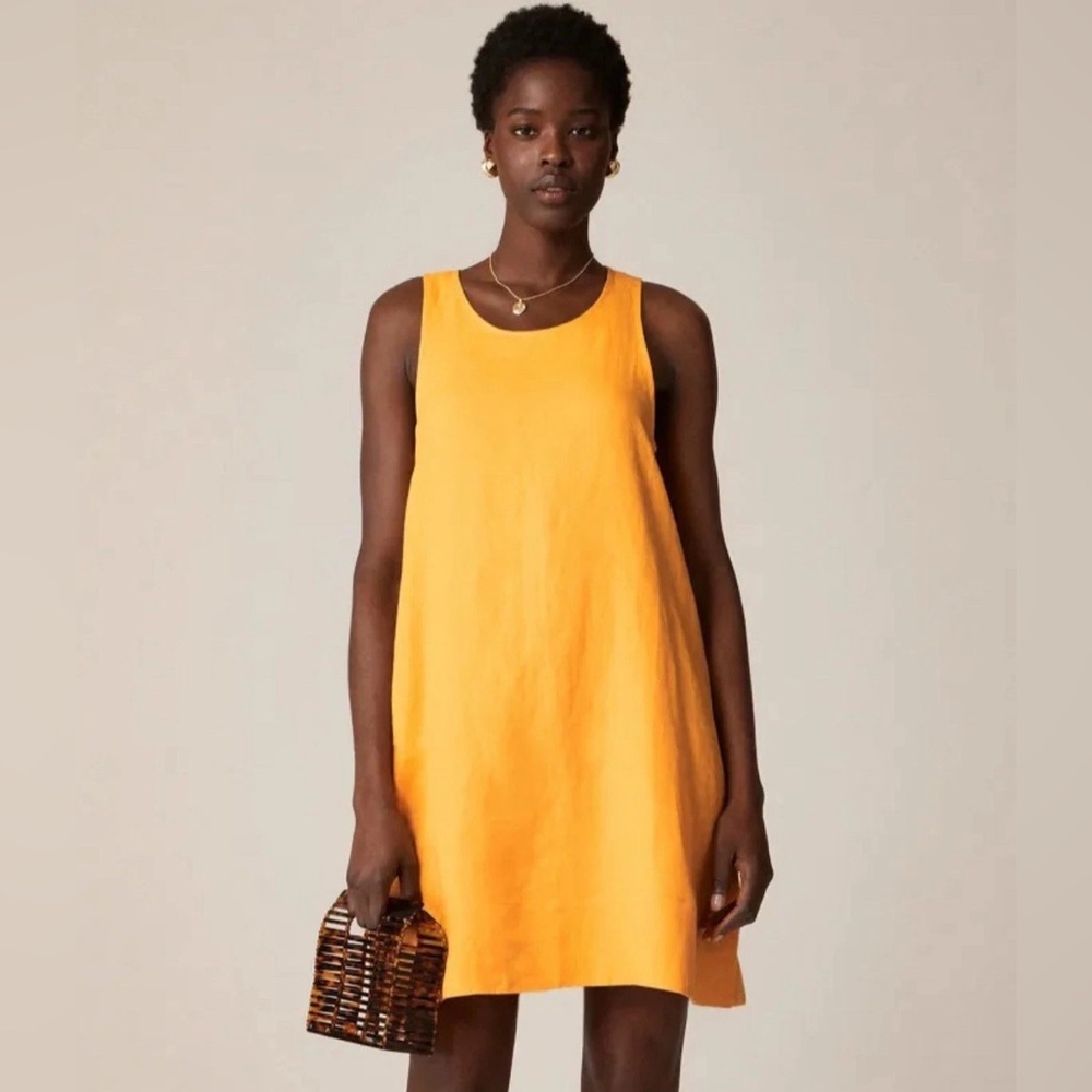 J. Crew Bright Yellow Sleeveless Mini Dress